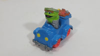 1987 Playskool The Muppets Sesame Street Green Oscar The Grouch Blue Die Cast Toy Car Vehicle