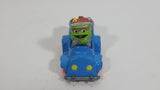 1987 Playskool The Muppets Sesame Street Green Oscar The Grouch Blue Die Cast Toy Car Vehicle