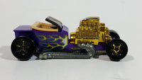 2010 Hot Wheels Hot Rods T-Bucket Purple Plastic Body Die Cast Toy Car Vehicle - Treasure Valley Antiques & Collectibles