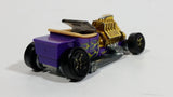 2010 Hot Wheels Hot Rods T-Bucket Purple Plastic Body Die Cast Toy Car Vehicle - Treasure Valley Antiques & Collectibles