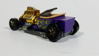 2010 Hot Wheels Hot Rods T-Bucket Purple Plastic Body Die Cast Toy Car Vehicle - Treasure Valley Antiques & Collectibles