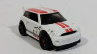 2011 Hot Wheels Mini Cooper S Challenge White Die Cast Toy Car Vehicle