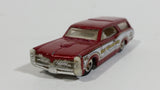 2010 Hot Wheels City Works Custom '66 GTO Wagon Fire Department Dark Red and White Die Cast Toy Car Vehicle