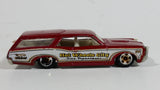 2010 Hot Wheels City Works Custom '66 GTO Wagon Fire Department Dark Red and White Die Cast Toy Car Vehicle