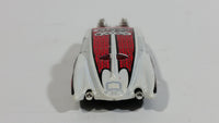 2002 Hot Wheels Grave Rave Evil Twin White Die Cast Toy Car Vehicle