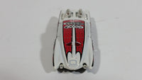 2002 Hot Wheels Grave Rave Evil Twin White Die Cast Toy Car Vehicle