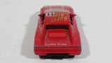 Vintage Yatming Road Tough Ferrari Testarossa Super Star 11 Red Die Cast Toy Car Vehicle