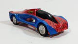 2004 Majorette Marvel Comics Spider-Man Character Red Blue Die Cast Toy Car Vehicle - Treasure Valley Antiques & Collectibles