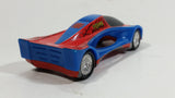 2004 Majorette Marvel Comics Spider-Man Character Red Blue Die Cast Toy Car Vehicle