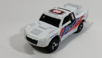 1998 Hot Wheels Bad Mudder Ford Racing Truck White Die Cast Toy Car Vehicle