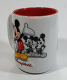 Authentic Original Disney Parks Walt Disney World Mickey Mouse 3D White and Red Ceramic Coffee Mug - Cartoon Character Collectible