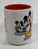 Authentic Original Disney Parks Walt Disney World Mickey Mouse 3D White and Red Ceramic Coffee Mug - Cartoon Character Collectible