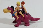 1990s U.C.S. and Amblin Dakin Hanna Barbera The Flintstones Pebbles and Bamm-Bamm Riding Dino PVC Toy Figure Cartoon TV Show Collectible - Treasure Valley Antiques & Collectibles