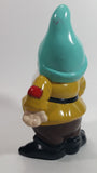 Walt Disney Snow White and the Seven Dwarfs "Happy" 8" Tall Hand Painted Ceramic Ornament
