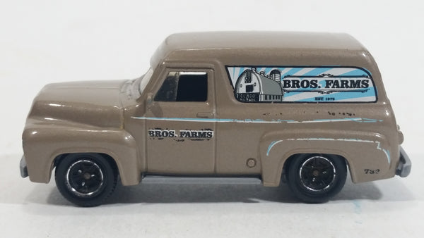 2010 Matchbox Farm Rigs Ford F-100 Panel Delivery (1955) Clay Brown Grey Die Cast Toy Car Vehicle