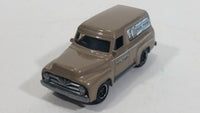 2010 Matchbox Farm Rigs Ford F-100 Panel Delivery (1955) Clay Brown Grey Die Cast Toy Car Vehicle