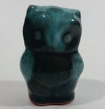 Vintage Blue Mountain Pottery Baby Owl Bird 3" Tall Drip Glaze Decorative Pottery Ornament