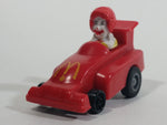 1988 McDonald's Turbo Macs Ronald McDonald Red Toy Pull Back Friction Motorized Plastic Toy Car Vehicle - Happy Meals