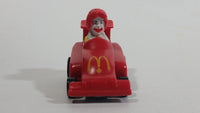 1988 McDonald's Turbo Macs Ronald McDonald Red Toy Pull Back Friction Motorized Plastic Toy Car Vehicle - Happy Meals