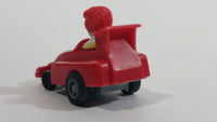 1988 McDonald's Turbo Macs Ronald McDonald Red Toy Pull Back Friction Motorized Plastic Toy Car Vehicle - Happy Meals