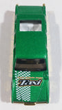 2001 Hot Wheels Turbo Taxi Limozeen Metallic Green Gold Die Cast Toy Car Limousine Limo Vehicle