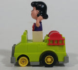 Vintage 1989 Peanuts Gang Pop Mobiles United Features Syndicate Lucy Van Pelt Green Plastic Toy Car Vehicle McDonald's Happy Meals