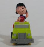 Vintage 1989 Peanuts Gang Pop Mobiles United Features Syndicate Lucy Van Pelt Green Plastic Toy Car Vehicle McDonald's Happy Meals