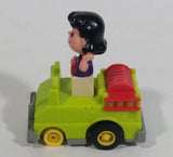 Vintage 1989 Peanuts Gang Pop Mobiles United Features Syndicate Lucy Van Pelt Green Plastic Toy Car Vehicle McDonald's Happy Meals