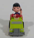 Vintage 1989 Peanuts Gang Pop Mobiles United Features Syndicate Lucy Van Pelt Green Plastic Toy Car Vehicle McDonald's Happy Meals