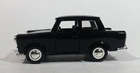 Sunnyside Superior Trabant 601 Black SS 4725 Pullback Friction Motorized 1:43 Scale Die Cast Toy Car Vehicle with Opening Doors