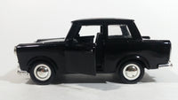 Sunnyside Superior Trabant 601 Black SS 4725 Pullback Friction Motorized 1:43 Scale Die Cast Toy Car Vehicle with Opening Doors