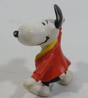 Vintage United Features Peanuts Snoopy 1970's Disco Dancer PVC Toy Figure Made in Hong Kong