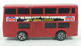 Vintage Corgi Juniors Daimler Fleetline 'See More London' Red Double Decker Bus Die Cast Toy Car Vehicle