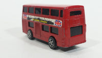 Vintage Corgi Juniors Daimler Fleetline 'See More London' Red Double Decker Bus Die Cast Toy Car Vehicle