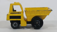 Vintage 1976 Matchbox Lesney Superfast Site Dumper Truck Yellow No. 26 Die Cast Toy Car Construction Equipment Machinery Vehicle - Made in England