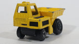 Vintage 1976 Matchbox Lesney Superfast Site Dumper Truck Yellow No. 26 Die Cast Toy Car Construction Equipment Machinery Vehicle - Made in England