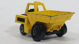 Vintage 1976 Matchbox Lesney Superfast Site Dumper Truck Yellow No. 26 Die Cast Toy Car Construction Equipment Machinery Vehicle - Made in England