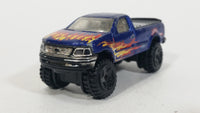 2008 Hot Wheels Team: Ford Racing 1997 Ford F-150 Lifted 4x4 Dark Blue Die Cast Toy Car Vehicle