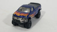 2008 Hot Wheels Team: Ford Racing 1997 Ford F-150 Lifted 4x4 Dark Blue Die Cast Toy Car Vehicle