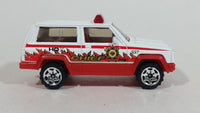 2002 Matchbox Rescue Chiefs Jeep Cherokee White Die Cast Toy Car Rescue Emergency Firefighting Vehicle