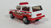 2002 Matchbox Rescue Chiefs Jeep Cherokee White Die Cast Toy Car Rescue Emergency Firefighting Vehicle