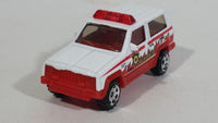 2002 Matchbox Rescue Chiefs Jeep Cherokee White Die Cast Toy Car Rescue Emergency Firefighting Vehicle