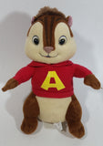 Alvin and The Chipmunks "Alvin" 8 1/2" Red Hooded Cartoon Character Stuffed Animal Plush