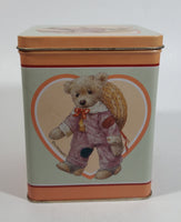 1987 Giordano 'Jessie' Cute Teddy Bear Tin Metal Container Collectible