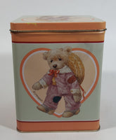 1987 Giordano 'Jessie' Cute Teddy Bear Tin Metal Container Collectible