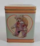 1987 Giordano 'Jessie' Cute Teddy Bear Tin Metal Container Collectible