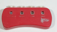 Vintage Action Pocket Counter Money Adder Red Plastic Clicker Made in Hong Kong