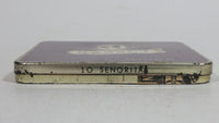 Rare Antique 1935 Karel I Minor 10 Cigar 10 Senorita Dark Red Hinged Tin Metal Container Made in Holland