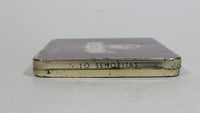 Rare Antique 1935 Karel I Minor 10 Cigar 10 Senorita Dark Red Hinged Tin Metal Container Made in Holland