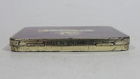Rare Antique 1935 Karel I Minor 10 Cigar 10 Senorita Dark Red Hinged Tin Metal Container Made in Holland